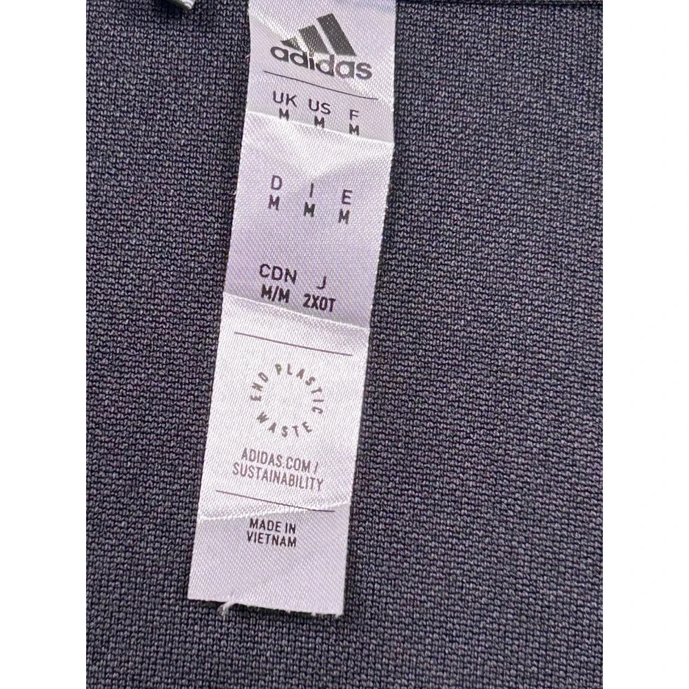Adidas HA3395 Track Jacket Recycled Polyester Black Medium Womens